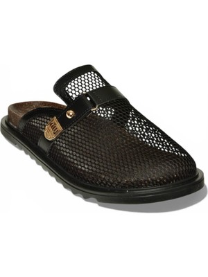 Fox Shoes Y250505015 Siyah File Önü Kapalı Kadın Terlik