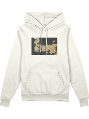 The Lucid Lab Game Of Thrones Map Oversize Hoodie - Beyaz