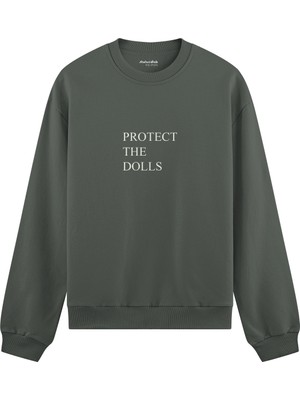 The Lucid Lab Protect The Dolls Oversize Sweatshirt - Antrasit