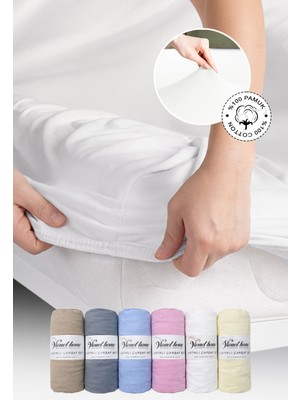 Vionel Home %100 Pamuk Penye Premium Lastikli Çarşaf | Tek Kişilik | Çift Kişilik | Battal Boy