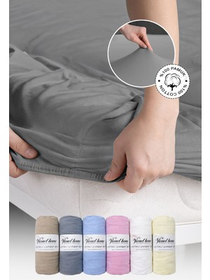 Vionel Home %100 Pamuk Penye Premium Lastikli Çarşaf | Tek Kişilik | Çift Kişilik | Battal Boy
