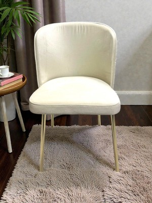 Msy Home  Berya Gold Yönsüz Kumaş Modern ve Şık Sandalye Takımı