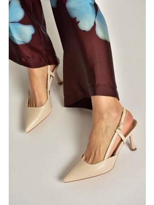 Fox Shoes U480441109 Ten Ince Topuklu Kadın Abiye Ayakkabı