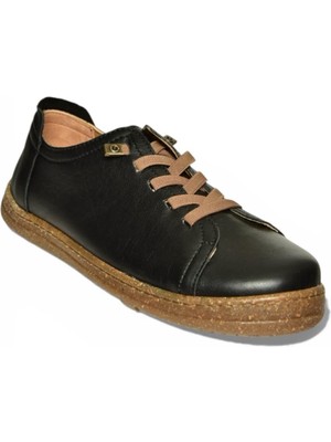 Fox Shoes Y999364003 Siyah Hakiki Deri Kadın Spor Ayakkabı Sneakers