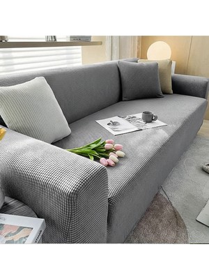 KUTLALE Likralı Pitikare Desen 3 Kişilik (1 Adet) Koltuk, Kanepe, Çekyat Örtüsü, Streç, Esnek, Lastikli, Koltuk Kılıfı