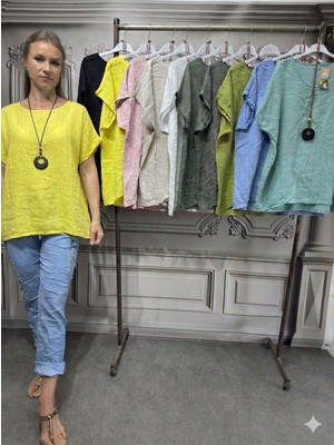 Bohera Keten Kısa Kollu Bluz Renkli Bluz