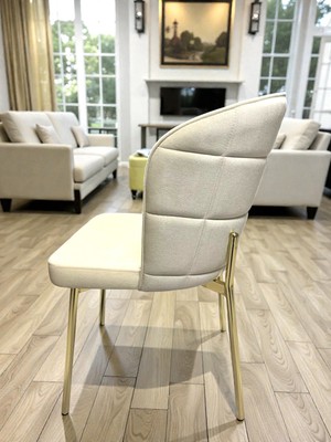 Msy Home Serya Gold Yönsüz Kumaş Modern ve Şık Sandalye Takımı