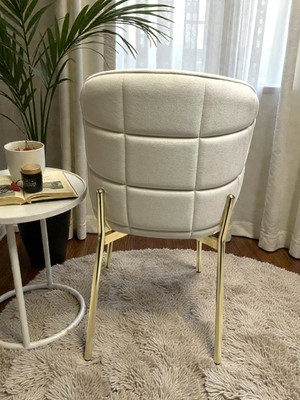Msy Home Serya Gold Yönsüz Kumaş Modern ve Şık Sandalye Takımı