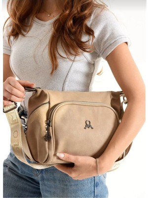 Kadın Mega Büyük Boy Çok Bölmeli Omuz Çantası ve Sırt Çantası