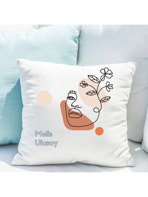 Hediye Vakti Kişiye Özel 8 Mart Kadınlar Günü Saten Yastık Kılıfı 50X50 cm – Isim Baskılı Dekoratif Kırlent Kılıfı (Içi Boş)