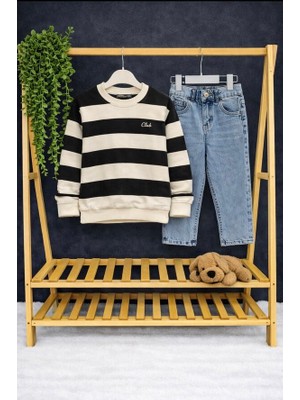 Nurcan Bebe Çizgili Kazak Kotlu Ikili Takım(5-6//7-8/9-10/11-12)