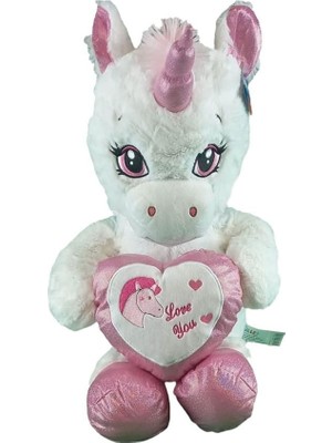 Kaia Life 63019 Peluş 60 cm Kalpli Boynuzlu At