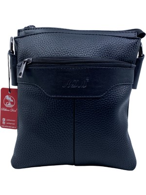 Elit Suni Deri Evrak Çantası Siyah