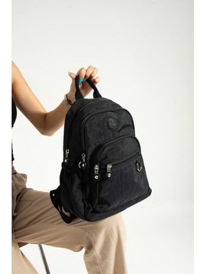 Mega Çanta Maga Siyah Unisex Kipling Günlük Sırt Çantası