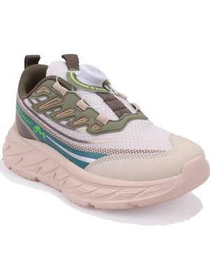 Marco Kids 05-26Y518 Bej Yeşil Ortopedik Günlük Erkek Çocuk Spor Ayakkabı