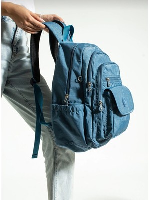 Mega Çanta Okul Çantası Mega Büyük Boy Leptop Bölmeli Çok Gözlü Sırt Çantası