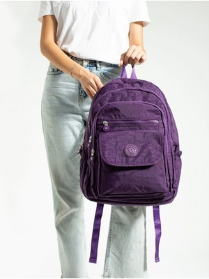 Mega Çanta Okul Çantası Mega Büyük Boy Leptop Bölmeli Çok Gözlü Sırt Çantası