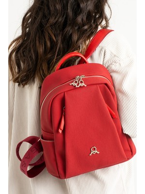 Gp Gues Polo Mega Polo Kadın Lacoste 9 Bölmeli Sırt Çantası