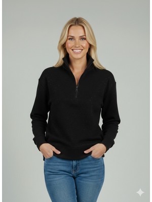 On Triko Taş Detaylı Sweat 76343