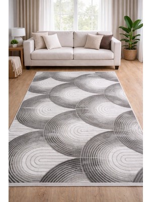 Merinos Halı Merinos Still 77411-095 Özel Kesme Halı Antrasit