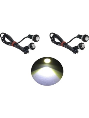 Özgürce 4'lü Beyaz Vidalı Kartal Gözü LED Ayna Altı Gündüz Işığı Seti