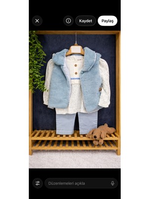 Nurcan Bebe Pluş Montlu  3 Lü Takım(2-3-4-5 Yaş)