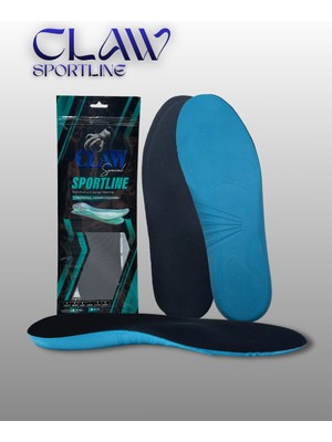 Claw Sportline Yumuşak Spor Tabanlık Günlük Konforlu Iç Taban, Dışa Basma Tabanı Denge Tabanlığı