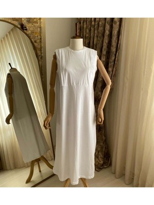 Mersha Collection Mersha Sıfır Kol Astar Emzirme Elbisesi - Lohusa Içlik - Emzirme Içlik