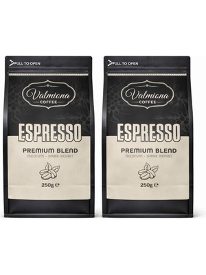 Valmiona Espresso Çekirdek Kahve 500G – Medium Dark Roast Premium Blend