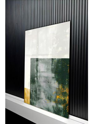 KutuTR Modern Soyut Grunge Tarzı Temperli Cam Tablo 50X70 cm 2d Uv Baskı - YCT256