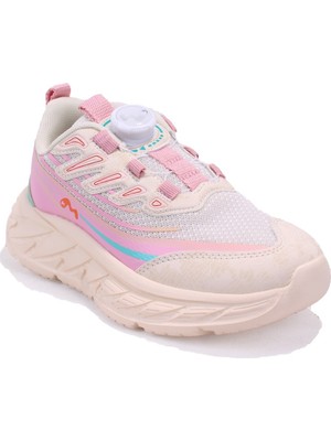 Marco Kids 05-26Y518 Bej Pembe Ortopedik Günlük Kız Çocuk Spor Ayakkabı