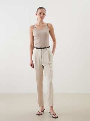 Lc Waikiki Yeni Sezon Beli Kemerli Loose Fit Kadın Pantolon