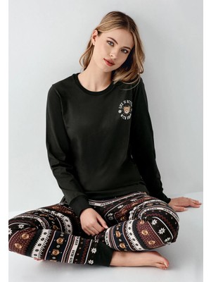 Arnetta Kadın Antrasit Pijama Takımı