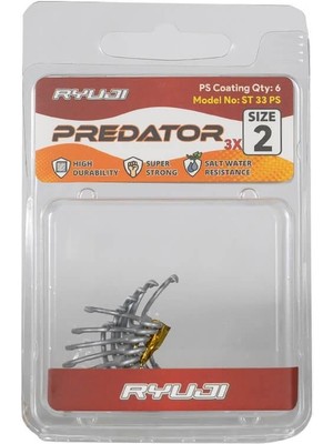 Ryuji Predator ST33 Ps Üçlü Iğne (6 Adet)