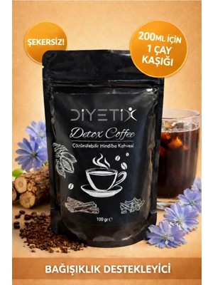 Diyetix Aselya 100GR Hindiba Detox Coffee Bitkisel Toz Kahve Form Kahve Detox Kahve