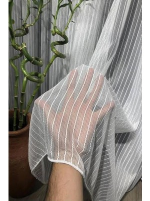 Tül Shop Ertuğrul Model Ütü Istemez 1/2 Seyrek Pileli Tül Perde Modern ve Şık Tasarım