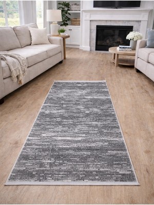 Merinos Halı Merinos Vista 76587-098 Özel Kesme Halı Gri-Antrasit