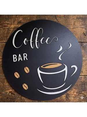 Evsay Şık Kahve Bar Duvar Dekoru Mutfak Veya Kahve Köşesi