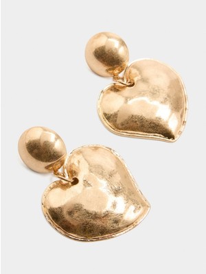 Parfois Kabartmalı Kalp Küpe