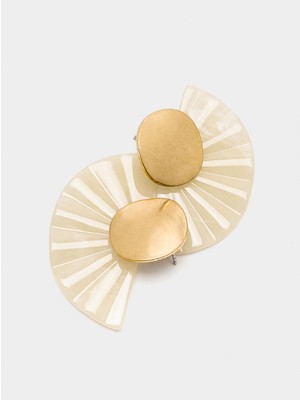 Parfois Resin Gold Küpe