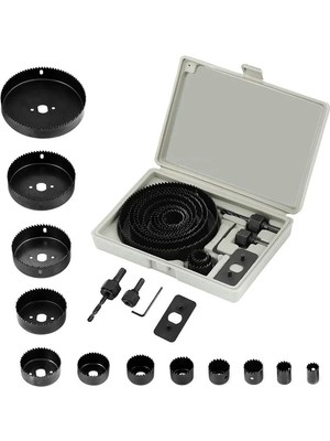 Akıllı Durak 16 Parça Panç Seti Ağaç Kesme Testere Matkap Ucu Takımı Alçıpan Tavan Kesme