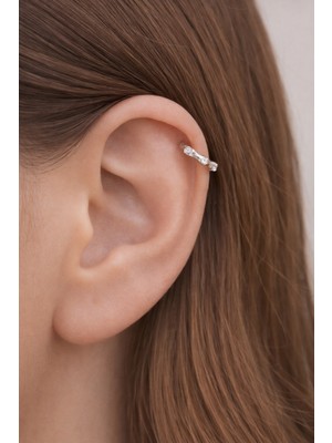 Sacce Scarves & Accessories Gümüş Renk İnce Mini Halka Tragus Piercing Helix Kıkırdak Lob Daith Forward Helix