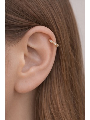 Sacce Scarves & Accessories Gold İnce Mini Halka Tragus Piercing Helix Kıkırdak Lob Daith Forward Helix