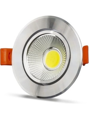 Noas 5 Watt Krom Kasa LED Spot Beyaz Işık 2 Adet Mercan YL28-0502
