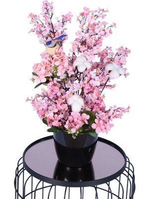 Yapay Çiçek Sitesi Pamuklu Yapay Sakura Japon Tanzimi 50 cm