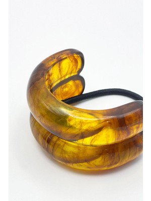 New Obsessions Akrilik Petit Lastikli Atkuyruğu Tokası