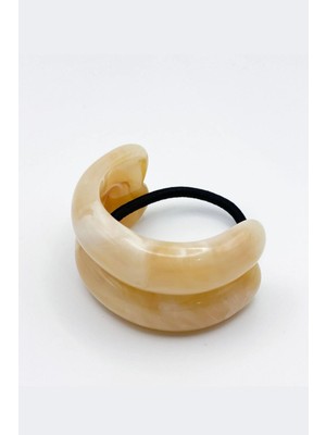 New Obsessions Akrilik Petit Lastikli Atkuyruğu Tokası