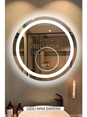 Çeşitli Ölçülerde Ledli Şık Dekoratif Duvar Aynası / Banyo & Yatak Odası / **** / ** LED