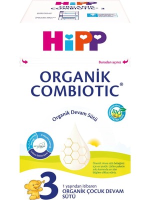 SHC4200 3 Organik Combiotic Bebek Sütü 600 gr