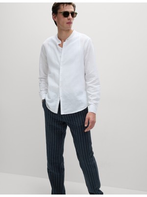 Marks & Spencer Regular Fit Keten Karışımlı Chino